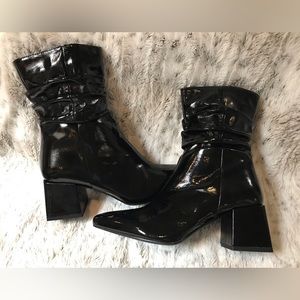 NIB! Black Patent bootie